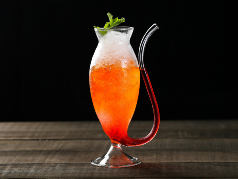 Kieliszek szklanka do drinków soku fantazy rurka na taras