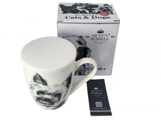 Zestaw kubek sitko do herbaty Queen Isabell pies york