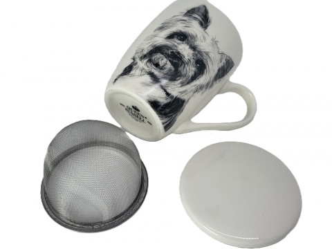 Zestaw kubek sitko do herbaty Queen Isabell pies york