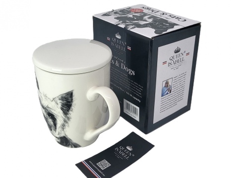 Zestaw kubek sitko do herbaty Queen Isabell pies york