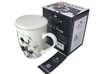 Zestaw kubek sitko do ziół Queen Isabell pies labrador