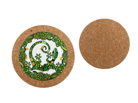 Podkładka korkowa podstawka ceramiczna pod garnek jaszczurka