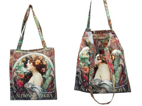 Torba na ramię do sklepu siatka płócienna Mucha carmani