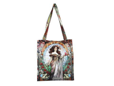 Torba na ramię do sklepu siatka płócienna Mucha carmani