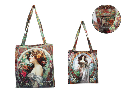 Torba na ramię do sklepu siatka płócienna Mucha carmani