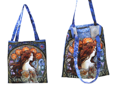 Torba na ramię na zakupy siatka płócienna Mucha carmani