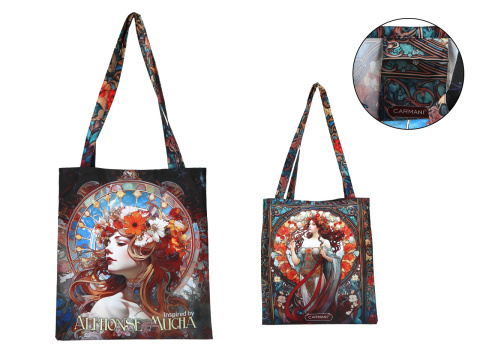 Ozdobna torba na ramię siatka płócienna Mucha carmani