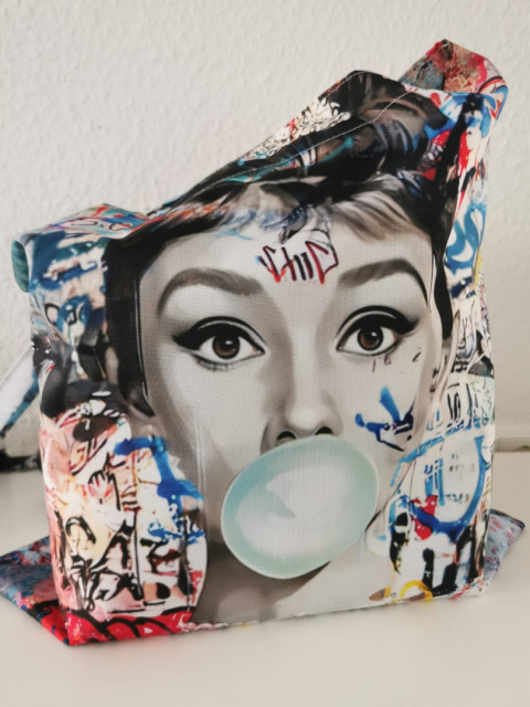 Torba na ramię do sklepu siatka płócienna kobieta carmani