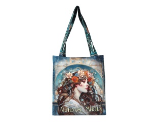 Torba na ramię na zakupy siatka płócienna Mucha carmani