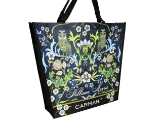 Torba sklepowa ozdobna Morris Carmani sowa kwiaty siatka