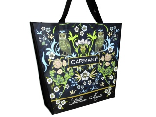 Torba sklepowa ozdobna Morris Carmani sowa kwiaty siatka