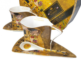 Zestaw 2 filiżanki w pudełku Klimt Pocałunek Queen Isabell