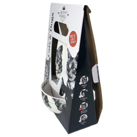 Komplet kubek z miseczką Queen Isabell kot sokoke miska