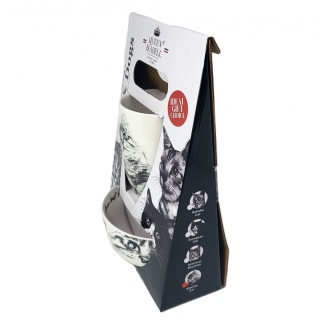 Zestaw kubek z miseczką Queen Isabell kot syberyjski