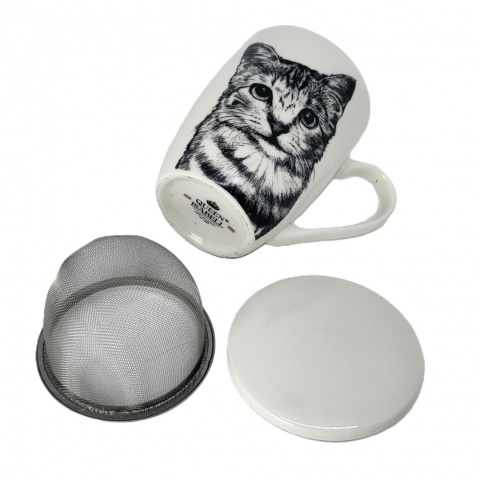 Zestaw kubek zaparzacz do ziół Queen Isabell kot friend