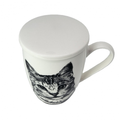 Zestaw kubek zaparzacz do ziół Queen Isabell kot friend