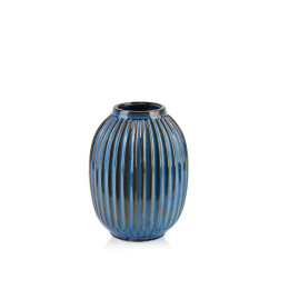 Ceramiczny wazon 20,5 cm na urodziny Yarine Blue tłoczony