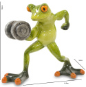 Figurka na biurko żaba siłacz na urodziny kulturysta