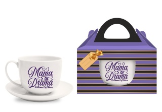 Zestaw filiżanka spodek Dzień Matki kocham Cię mamo prezent