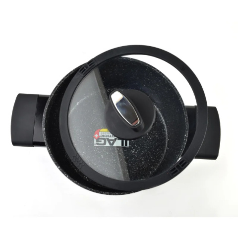 Garnek 2,2 l pokrywka szklana Allesken indukcja Valerian