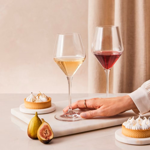 Kieliszki do czerwonego wina Ray Krosno komplet 4 szt 375ml