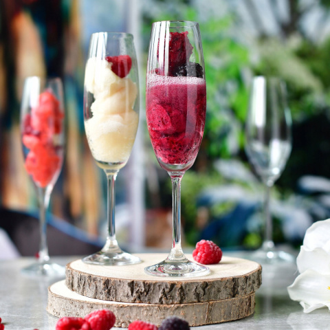 Kieliszki do szampana Venezia Krosno komplet 6 szt 210 ml