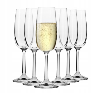 Kieliszki do szampana Pure Krosno komplet 6 szt 170 ml
