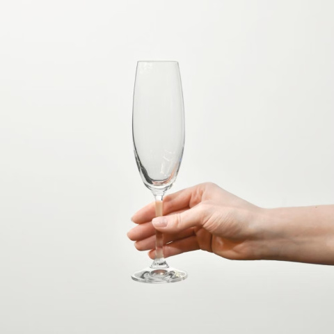 Kieliszki do szampana Venezia Krosno komplet 6 szt 210 ml