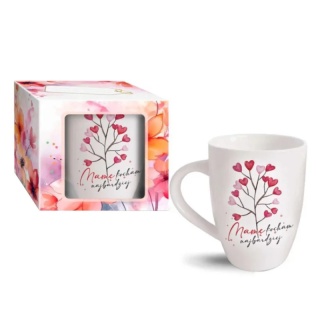 Kubek z okazji dnia Matki w pudełku na prezent kocham mama