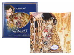 TALERZ KWADRATOWY CARMANI GUSTAV KLIMT POCAŁUNEK