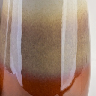 Wazon na kwiaty 19 cm ozdoba Yanda beż brąz ceramika