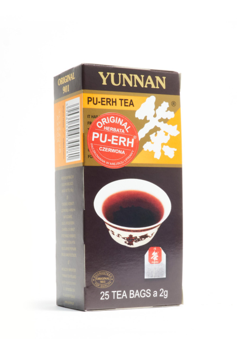 Yunnan herbata pu-erh czerwona p-901 25tb ekspresowa