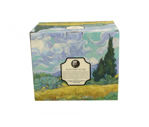 Duży kubek prosty na prezent Gogh pole pszenicy malarstwo