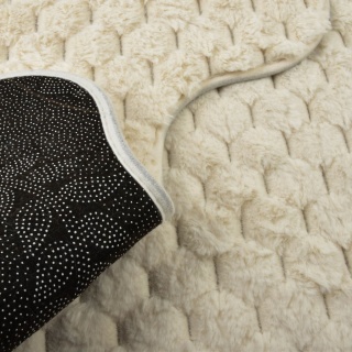 Dywanik łazienkowy komplet 2 sztuki krem miękki bath zac