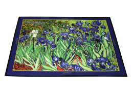 Dywanik do salonu sypialni kwiaty Gogh irysy dekoracja