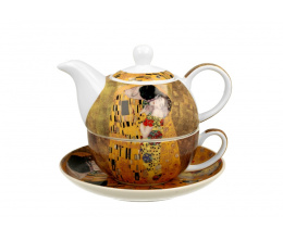 Filiżanka dzbanek zaparzacz tea for one Klimt Kiss classic