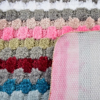 Kolorowy dywanik do łazienki ozdobny bath zac 40x60 tęcza