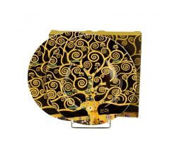 Zestaw dwa talerze deserowe porcelana Klimt drzewo życia