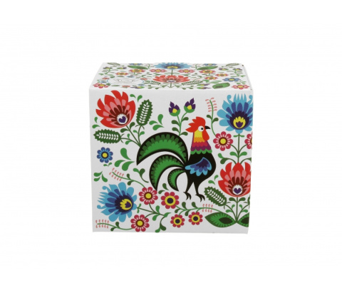 Komplet kubek z zaparzaczem koguty folk do herbaty prezent