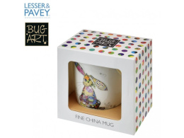 Kubek porcelana na prezent bug art lesser binky bunny królik