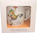 Kubek porcelana prezent bug art lesser Freddy frog żaba