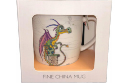 Kubek porcelana na prezent smok dragon bug art lesser