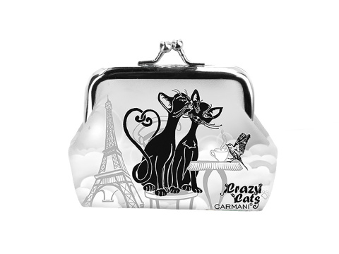 Mała portmonetka porfelik z kotami Carmani