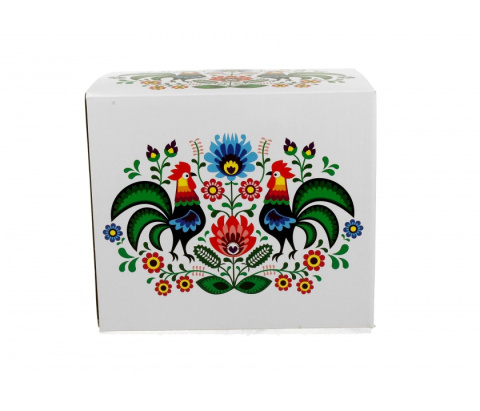 Ogromny kubek kubas jumbo xxl koguty folk na urodziny