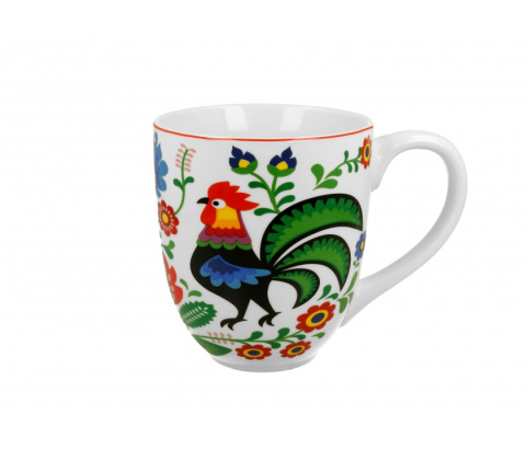 Ogromny kubek kubas jumbo xxl koguty folk na urodziny