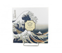 Zestaw dwa talerze deserowe porcelana Hokusai great wave