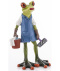 Decorative desk figurine frog cleaning lady for a gift