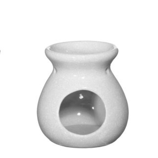 Kominek na wosk zapachowy ceramika biały połysk vesuvius II GATUNEK