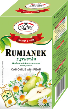 Malwa tea herbata 100% rumianek z gruszką 20tb