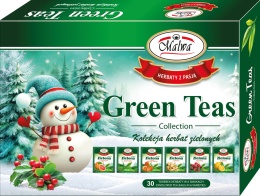 BOMBONIERKA ZIELONA MALWA HERBATA GREEN NA PREZENT